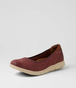 Women COB HILL Wedges|Flats-Lidia Ballet Redwood Nubuck Flat Shoes