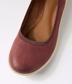Women COB HILL Wedges|Flats-Lidia Ballet Redwood Nubuck Flat Shoes