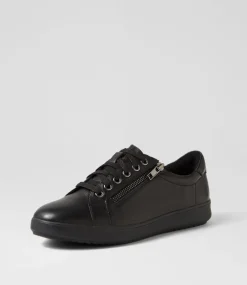 Women SUPERSOFT Comfort|Sneakers-Lillyz Black Leather Sneakers