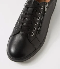 Women SUPERSOFT Comfort|Sneakers-Lillyz Black Leather Sneakers