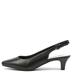 Women SUPERSOFT Comfort|Heels-LINDEN BLACK LEATHER