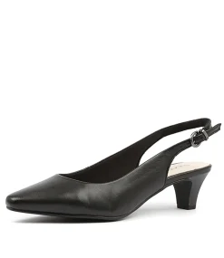 Women SUPERSOFT Comfort|Heels-LINDEN BLACK LEATHER
