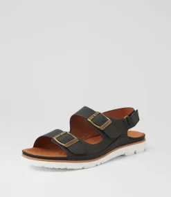 Women I LOVE BILLY Flats|Sandals-Lippert Black Sandals