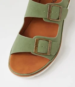 Women I LOVE BILLY Flats|Sandals-Lippert Khaki Sandals