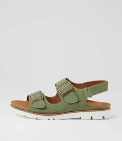 Women I LOVE BILLY Flats|Sandals-Lippert Khaki Sandals