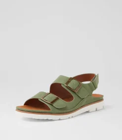 Women I LOVE BILLY Flats|Sandals-Lippert Khaki Sandals