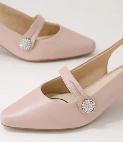 Women SUPERSOFT Comfort|Heels-Lisshle2 Blush Leather Heels