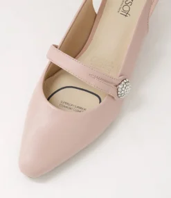 Women SUPERSOFT Comfort|Heels-Lisshle2 Blush Leather Heels