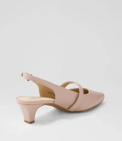 Women SUPERSOFT Comfort|Heels-Lisshle2 Blush Leather Heels