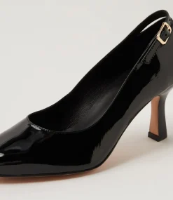 Women TOP END Dress|Heels-Lissia Black Patent Leather Pump Heels