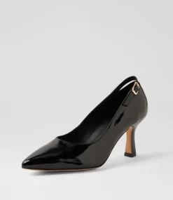 Women TOP END Dress|Heels-Lissia Black Patent Leather Pump Heels