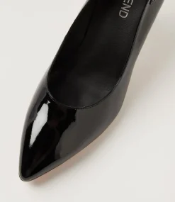 Women TOP END Dress|Heels-Lissia Black Patent Leather Pump Heels