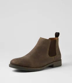 COLORADO Boots|Casuals-Lizard Taupe Oil Suede Chelsea Boots