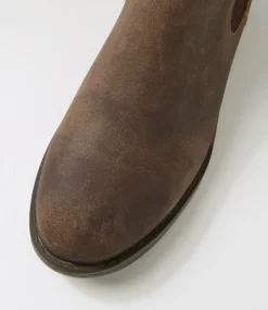 COLORADO Boots|Casuals-Lizard Taupe Oil Suede Chelsea Boots