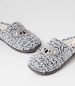 Women I LOVE BILLY Flats-Loalla Light Grey Multi Flat Shoes
