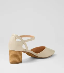 Women DIANA FERRARI Dress|Heels-Loctavia Almond Natural Leather Heels