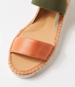 Women DIANA FERRARI Flats|Sandals-Loquat Autumn Multi Leather Elastic Sandals