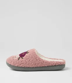 Women I LOVE BILLY Flats-Loreen Soft Rose Multi Slippers