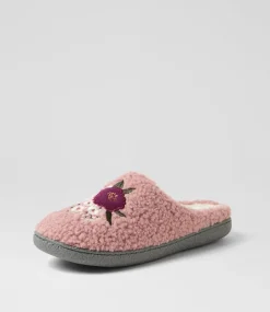 Women I LOVE BILLY Flats-Loreen Soft Rose Multi Slippers