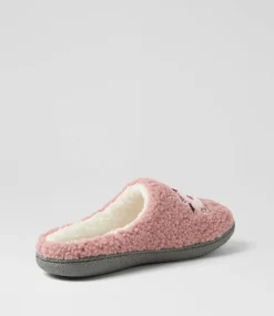 Women I LOVE BILLY Flats-Loreen Soft Rose Multi Slippers