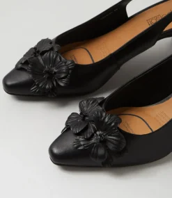 Women SUPERSOFT Heels-Lovei Black Leather Heels