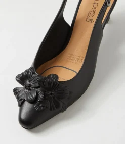 Women SUPERSOFT Heels-Lovei Black Leather Heels