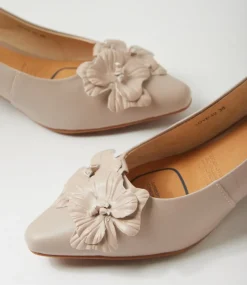 Women SUPERSOFT Comfort|Heels-Lovei Oatmilk Leather Heels