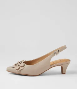 Women SUPERSOFT Comfort|Heels-Lovei Oatmilk Leather Heels