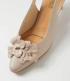 Women SUPERSOFT Comfort|Heels-Lovei Oatmilk Leather Heels