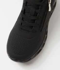 Women SUPERSOFT Comfort|Sneakers-Loveli Black Fabric Sneakers