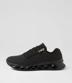 Women SUPERSOFT Comfort|Sneakers-Loveli Black Fabric Sneakers