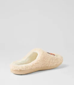 Women I LOVE BILLY Flats-Lowl Beige Multi Slippers
