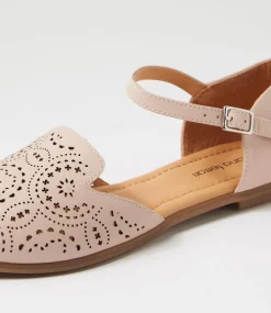 Women DIANA FERRARI Flats-Luanda Nude Leather Flat Shoes