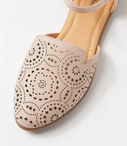 Women DIANA FERRARI Flats-Luanda Nude Leather Flat Shoes