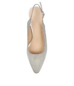 Women DIANA FERRARI Heels-LUCINE SILVER METAL SUEDE
