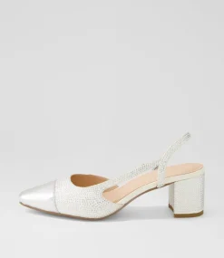 Women DIANA FERRARI Heels-LUXURY DF SILVER MULTI