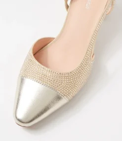 Women DIANA FERRARI Heels-Luxury Gold Multi Heels