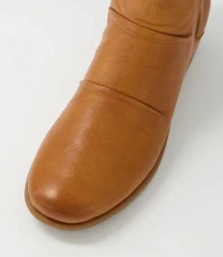 Women SUPERSOFT Boots|Comfort-Marcei New Tan Leather Ankle Boots