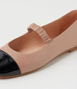 Women DIANA FERRARI Mary Janes|Flats-Marinea Black Mushroom Patent Leather Flat Shoes