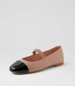 Women DIANA FERRARI Mary Janes|Flats-Marinea Black Mushroom Patent Leather Flat Shoes