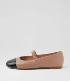 Women DIANA FERRARI Mary Janes|Flats-Marinea Black Mushroom Patent Leather Flat Shoes