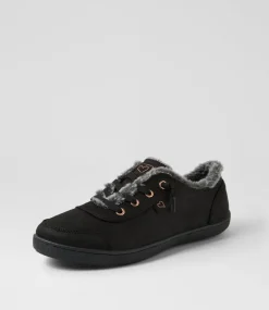 Women I LOVE BILLY Sneakers-Marleen Black Nubuck Pu Sneakers
