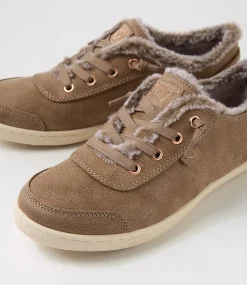 Women I LOVE BILLY Sneakers-Marleen Taupe Nubuck Pu Sneakers