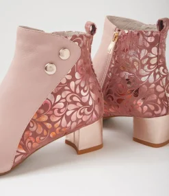 Women SUPERSOFT Boots|Comfort-Marrinas Warm Rose Petal Multi Ankle Boots