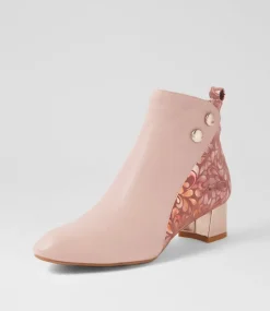 Women SUPERSOFT Boots|Comfort-Marrinas Warm Rose Petal Multi Ankle Boots