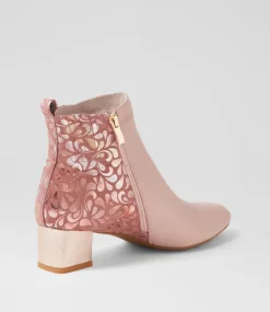 Women SUPERSOFT Boots|Comfort-Marrinas Warm Rose Petal Multi Ankle Boots