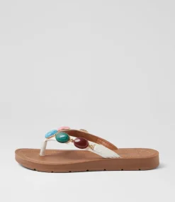 Women I LOVE BILLY Flats|Sandals-Marsha White Sandals