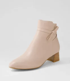 Women SUPERSOFT Boots|Comfort-Marshas Dark Nude Leather Ankle Boots