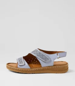 Women COLORADO Comfort|Flats-Martha Sky Leather Sandals