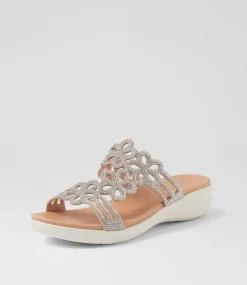 Women SUPERSOFT Comfort|Sandals-Marval Silver Leather Sandals